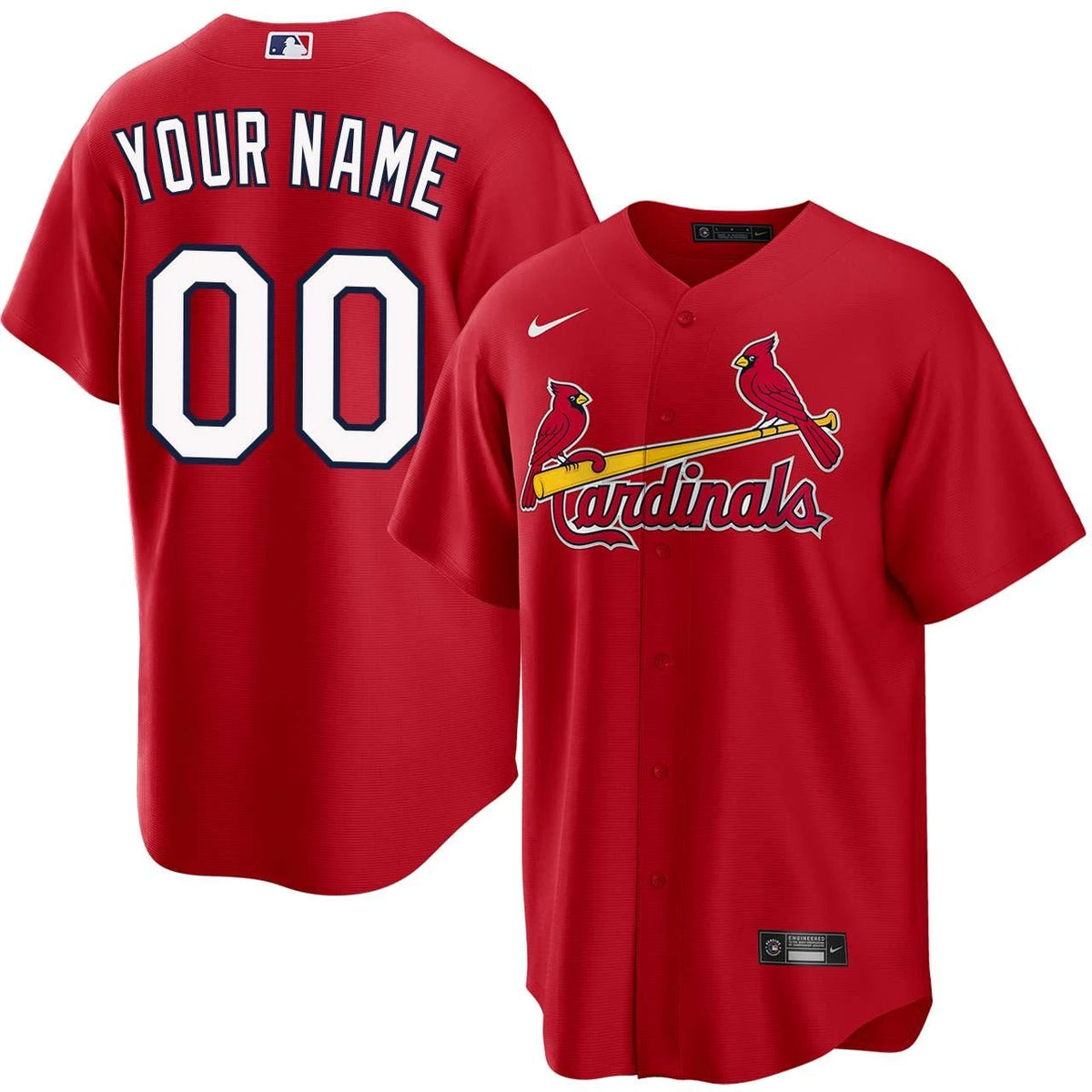 Men's St. Louis Cardinals  Replica Custom Jersey