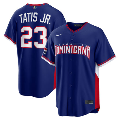 Men's Dominican Republic Baseball Fernando Tatis Jr. 2026 World Baseball Classic Jersey