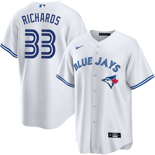 Trevor Richards Toronto Blue Jays Player White Jersey