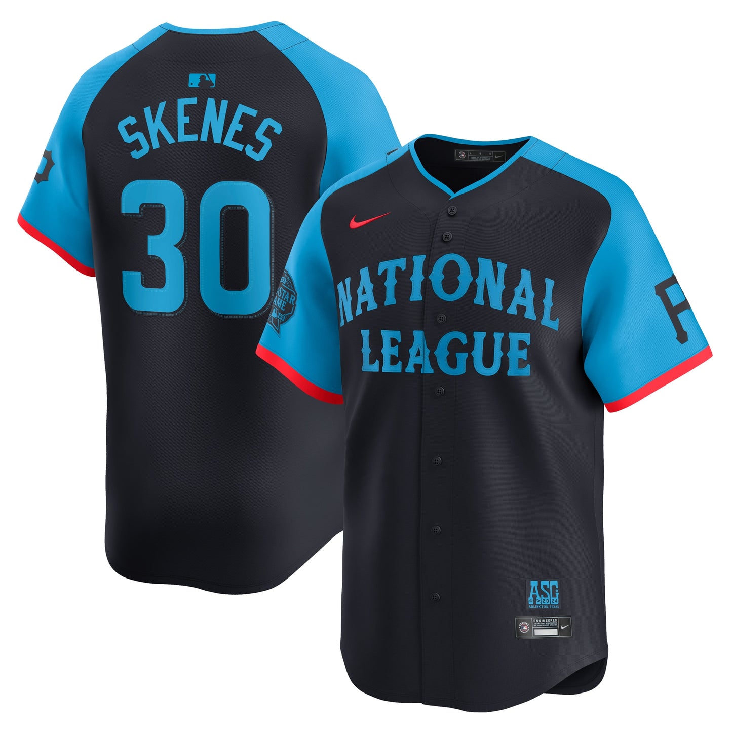 Men's National League Paul Skenes Navy 2024 All-Star Game Player Jersey