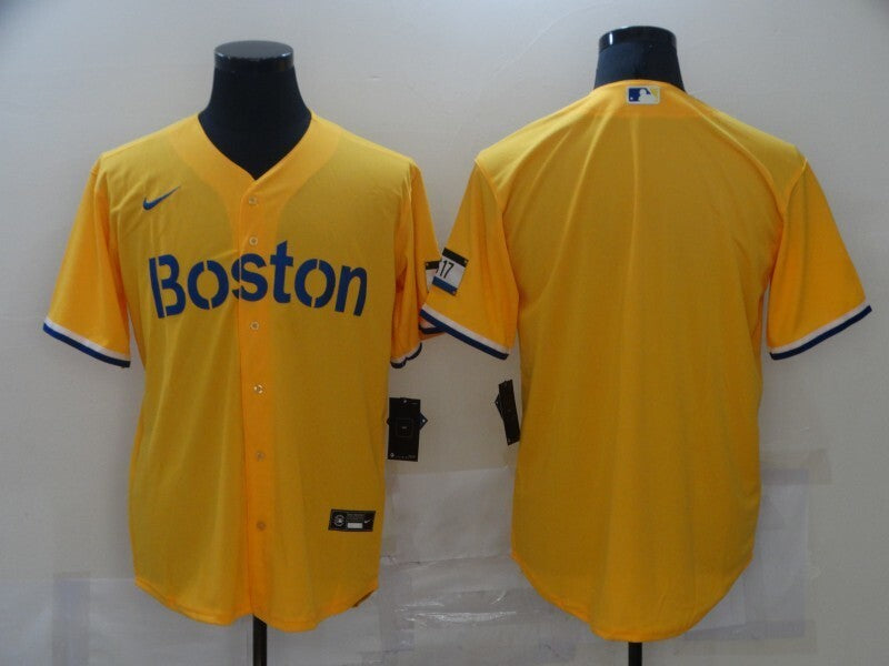 Men's Boston Red Sox Gold City Connect Jersey