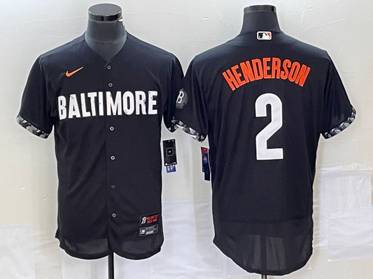 Men's Baltimore Orioles Gunnar Henderson Black City Connect Authentic Player Jersey
