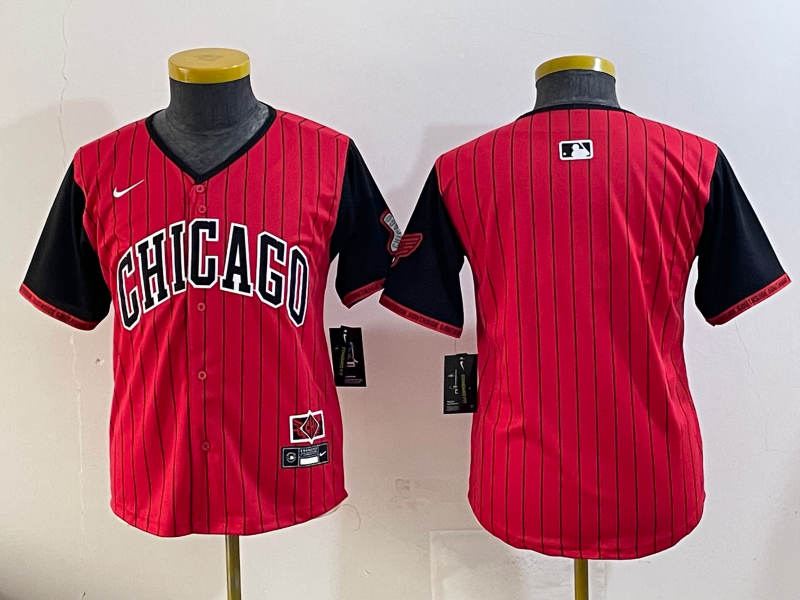 Youth Chicago White Sox Red/Black 2025 City Connect Jersey