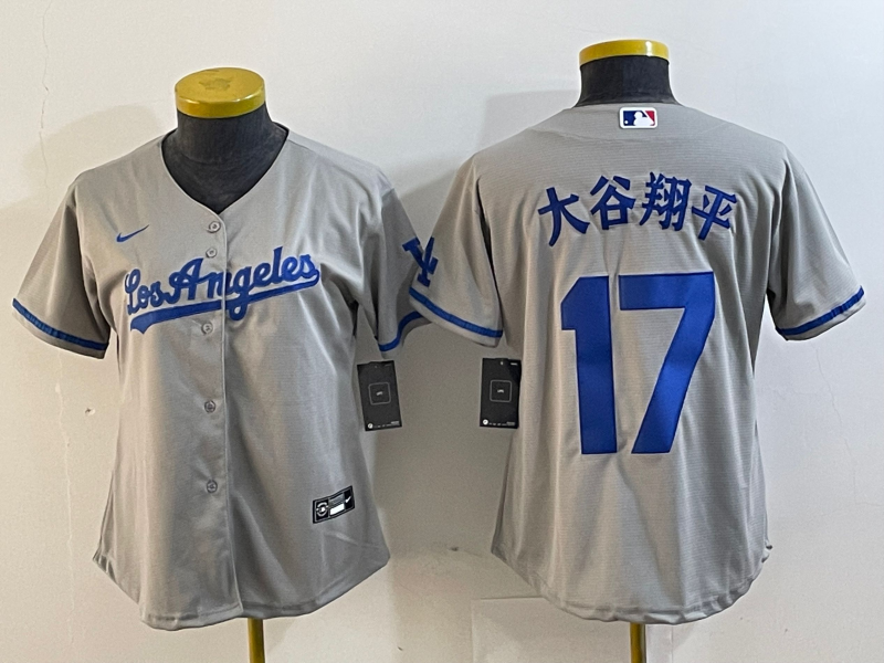 Women Los Angeles Dodgers  Shohei Ohtani Kanji Player Jersey