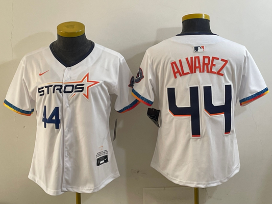 Women's Houston Astros Yordan Alvarez White 2025 City Connect Player Jersey