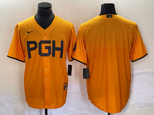 Men's Pittsburgh Pirates "YOUR NAME" Gold 2023 City Connect Replica Jersey