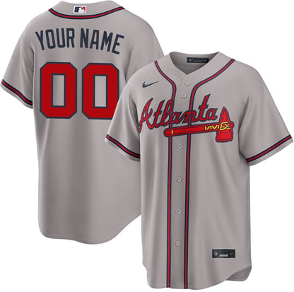 Men's Atlanta Braves Replica Custom Jersey