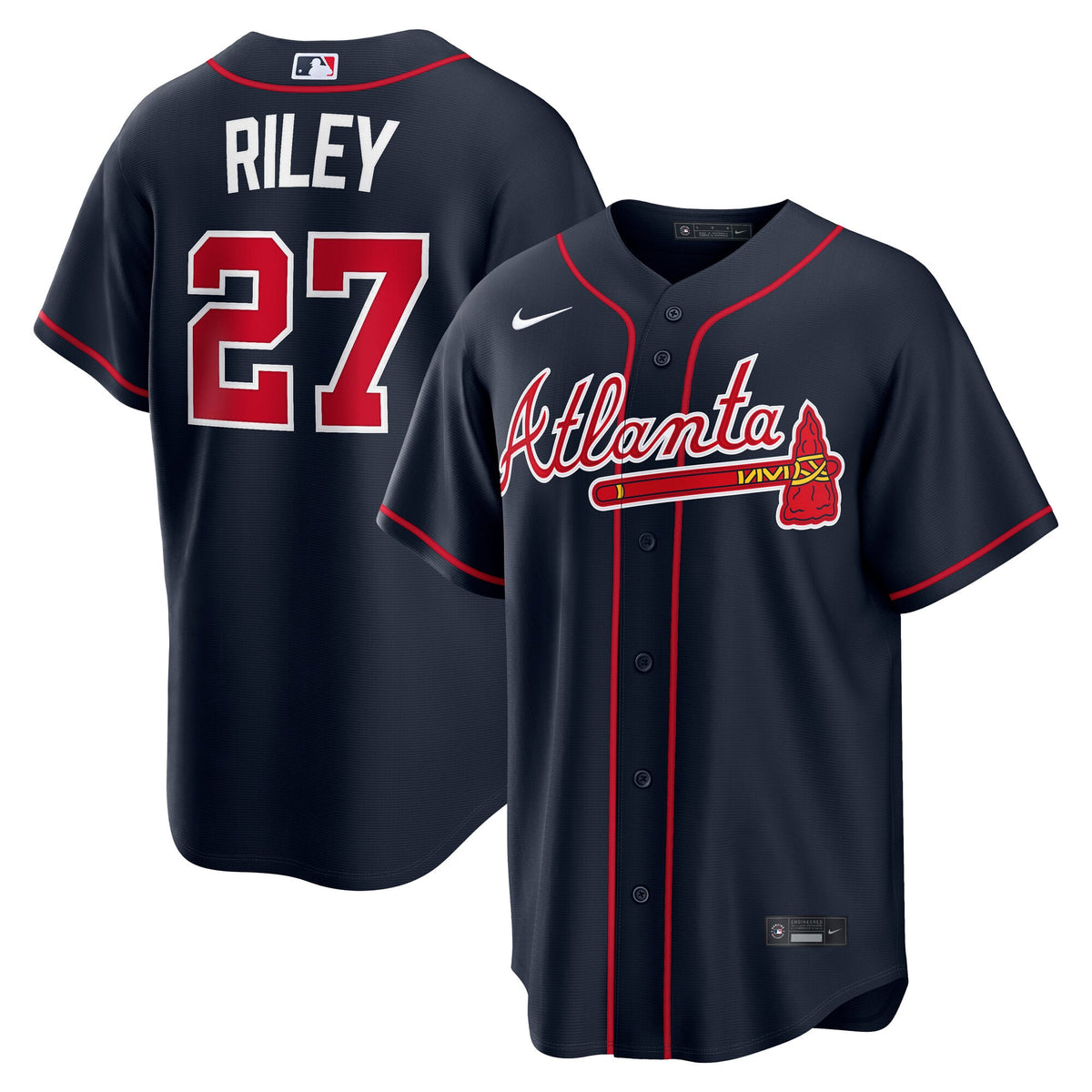Men’s Austin Riley Atlanta Braves Atliens Player Jersey