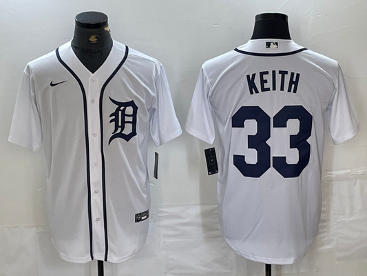 Men's Colt Keith Detroit Tigers White Player Jersey