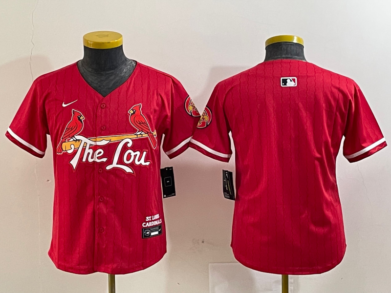 Youth St. Louis  Cardinals Red 2024 City Connect Jersey