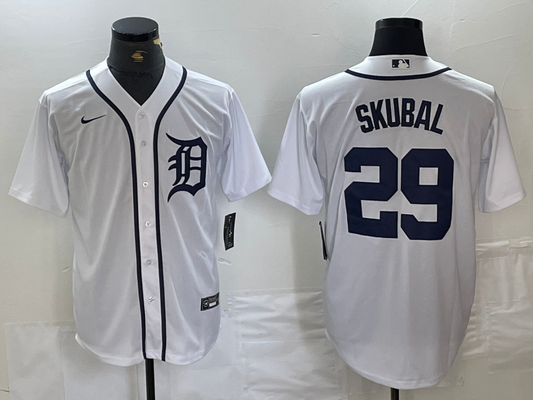 Men's Tarik Skubal Detroit Tigers White Player Jersey