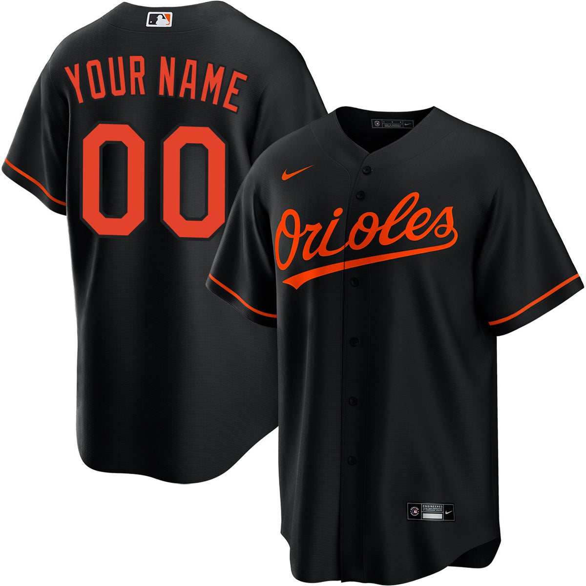 Men's Baltimore Orioles Replica Custom Jersey