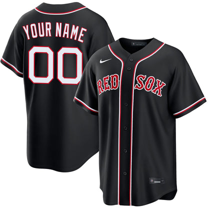 Men's Boston Red Sox White Home Replica Custom Jersey