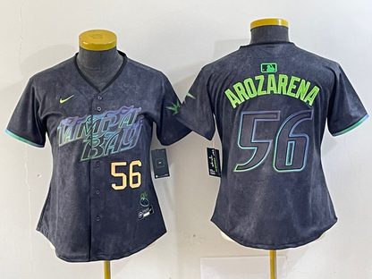 Women's Randy Arozarena Tampa Bay Rays Charcoal 2024 City Connect Player Jersey