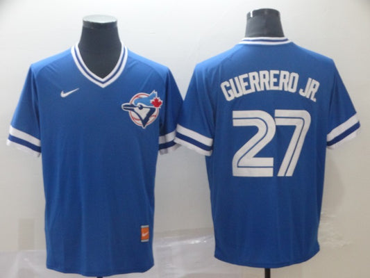 Vladimir Guerrero Jr. # 27 Toronto Blue Jays Player Blue Jersey