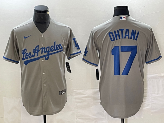 Shohei Ohtani Los Angeles Dodgers Gray Jersey