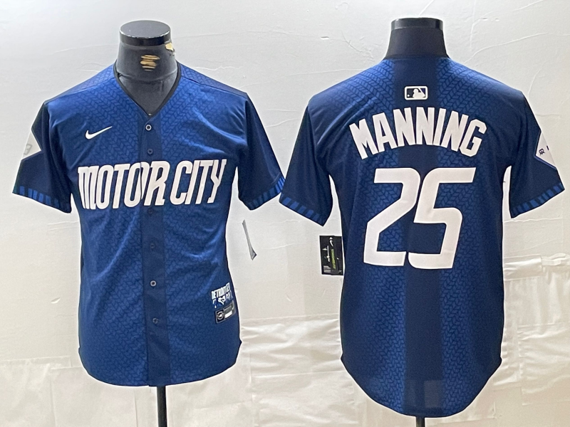 Men's Matt Manning Detroit Tigers Navy 2024 City Connect Jersey