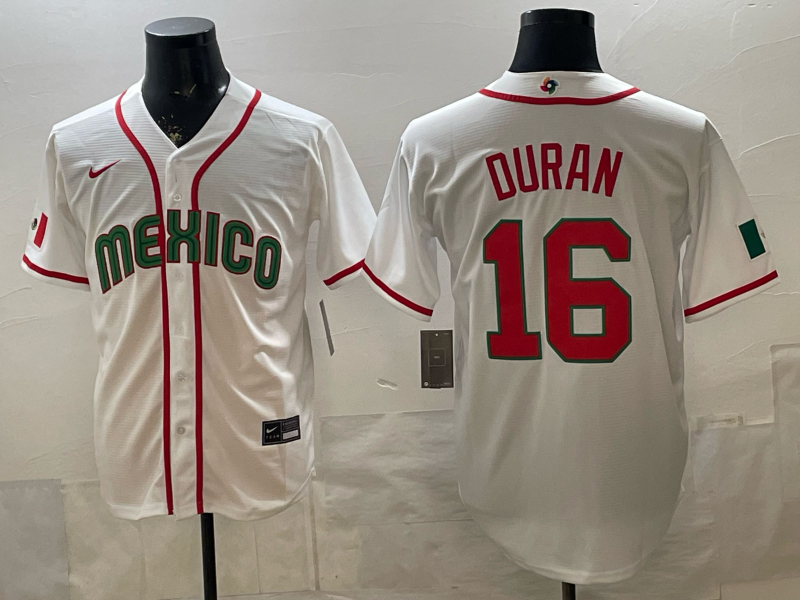 Men's Mexico Baseball Jarren Duran 2026 World Baseball Classic Jersey