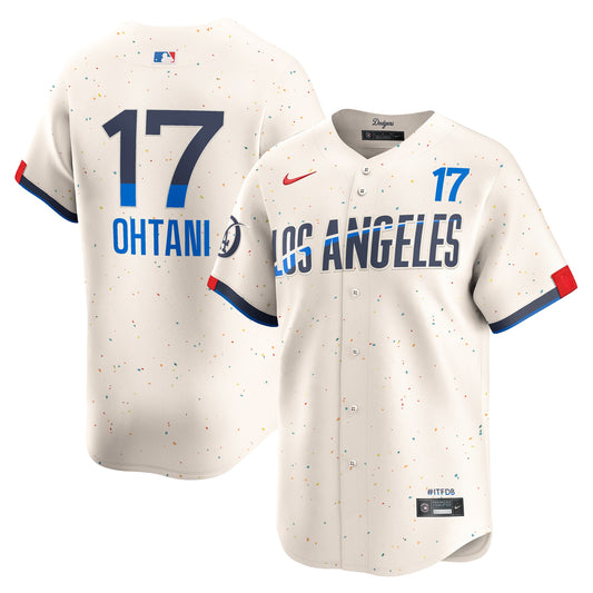 Men's Los Angeles Dodgers Shohei Ohtani Cream 2024 City Connect Player Jersey