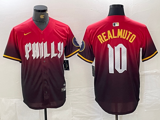 Men's Philadelphia Phillies J.T. Realmuto RED 2024 City Connect Player Jersey