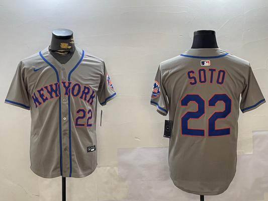 Men's New York Mets Juan Soto Limited Player Gray Jersey