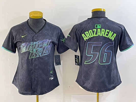 Women's Randy Arozarena Tampa Bay Rays Charcoal 2024 City Connect Player Jersey