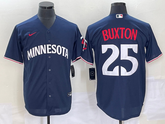 Men's Minnesota Twins  Byron Buxton Navy Replica Jersey