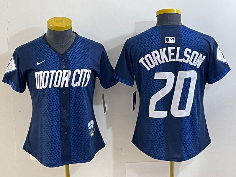 Women's Spencer Torkelson Detroit Tigers Navy 2024 City Connect Jersey