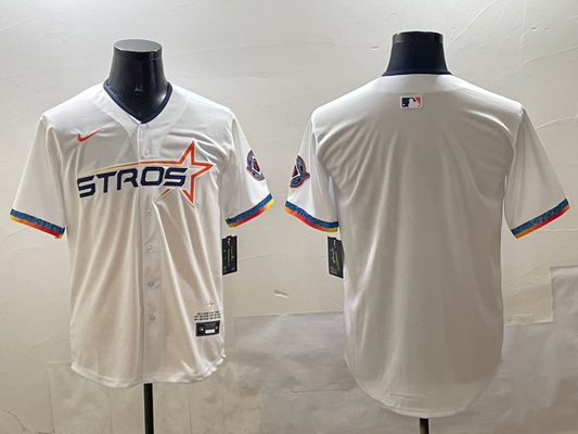 Men's Houston Astros White 2025 City Connect Player Jersey