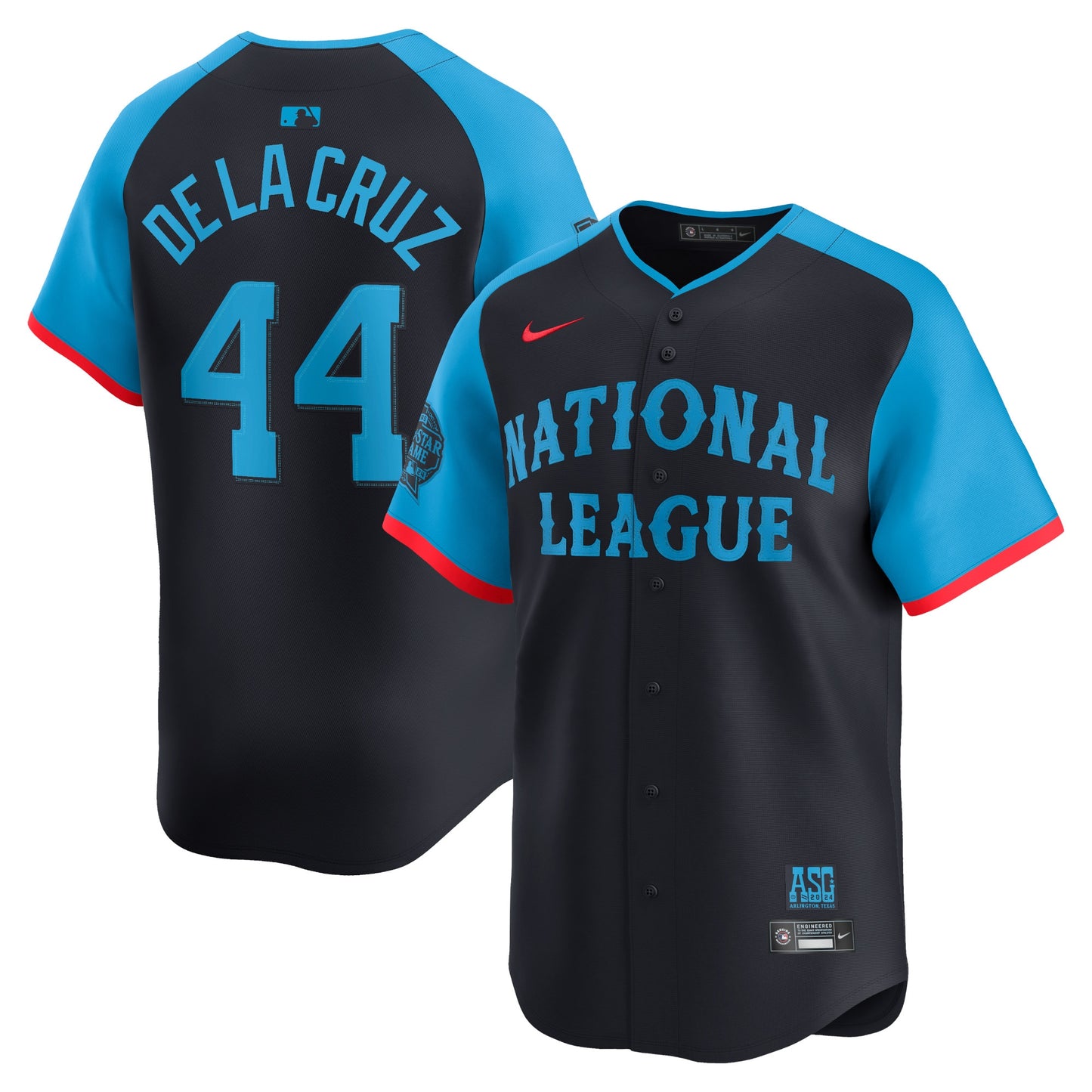 YOUTH National League Elly De La Cruz Navy 2024 All-Star Game Player Jersey