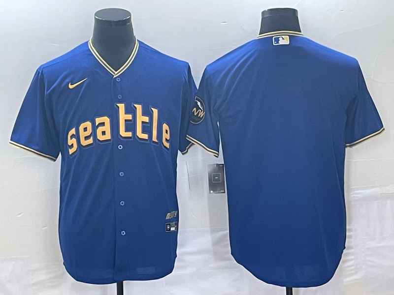 Men's Seattle Mariners Royal 2023 City Connect Replica Player Custom Jersey