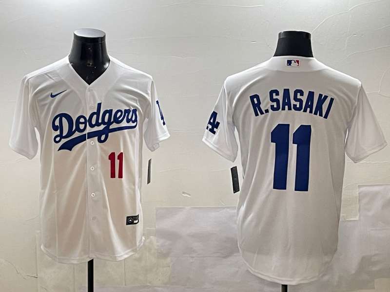 Men's Rōki Sasaki Los Angeles Dodgers Player Jersey