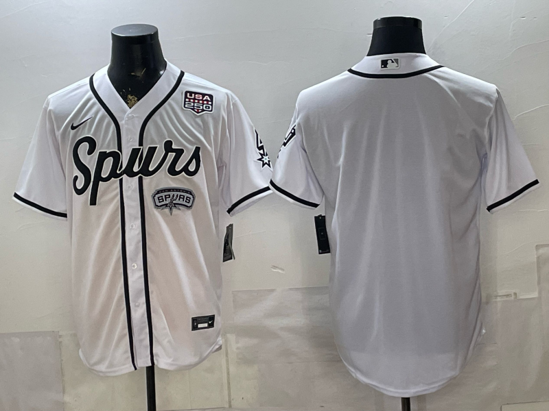 Men's San Antonio Spurs Baseball CUSTOM Jersey