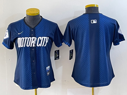 Women's Detroit Tigers Navy 2024 City Connect Jersey | CUSTOM