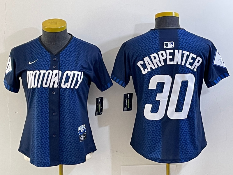 Women's Kerry Carpenter Detroit Tigers Navy 2024 City Connect Jersey