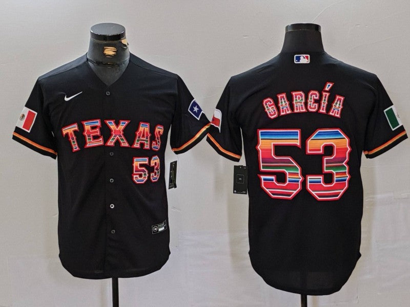 Men's Adolis Garcia Texas Rangers Player Black Jersey