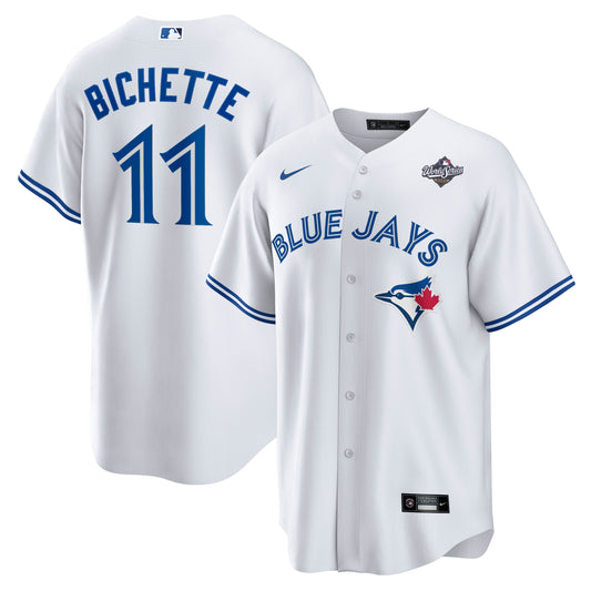 Men's Toronto Blue Jays Bo Bichette White 2025 World Series Home Jersey