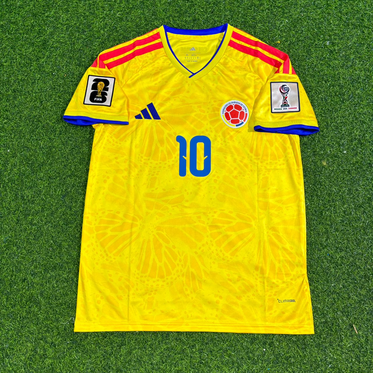 Men's James #10 Colombia National Team 2026 Home Match Jersey