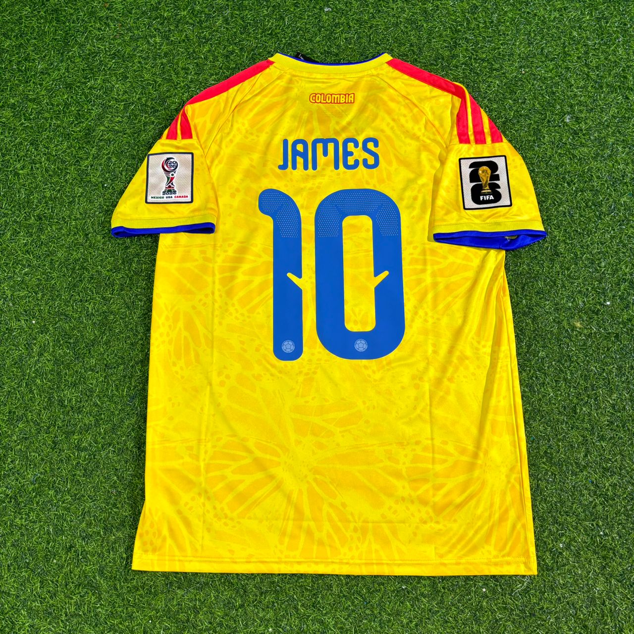 Men's James #10 Colombia National Team 2026 Home Match Jersey