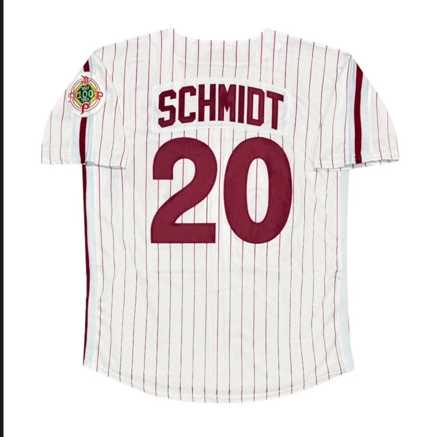 Mike Schmidt 1984 Philadelphia Phillies Cooperstown White Jersey Mens Large