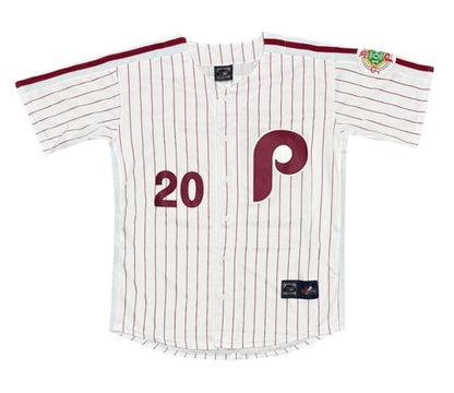Mike Schmidt 1984 Philadelphia Phillies Cooperstown White Jersey Mens Large