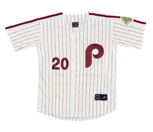 Mike Schmidt 1984 Philadelphia Phillies Cooperstown White Jersey Mens Large