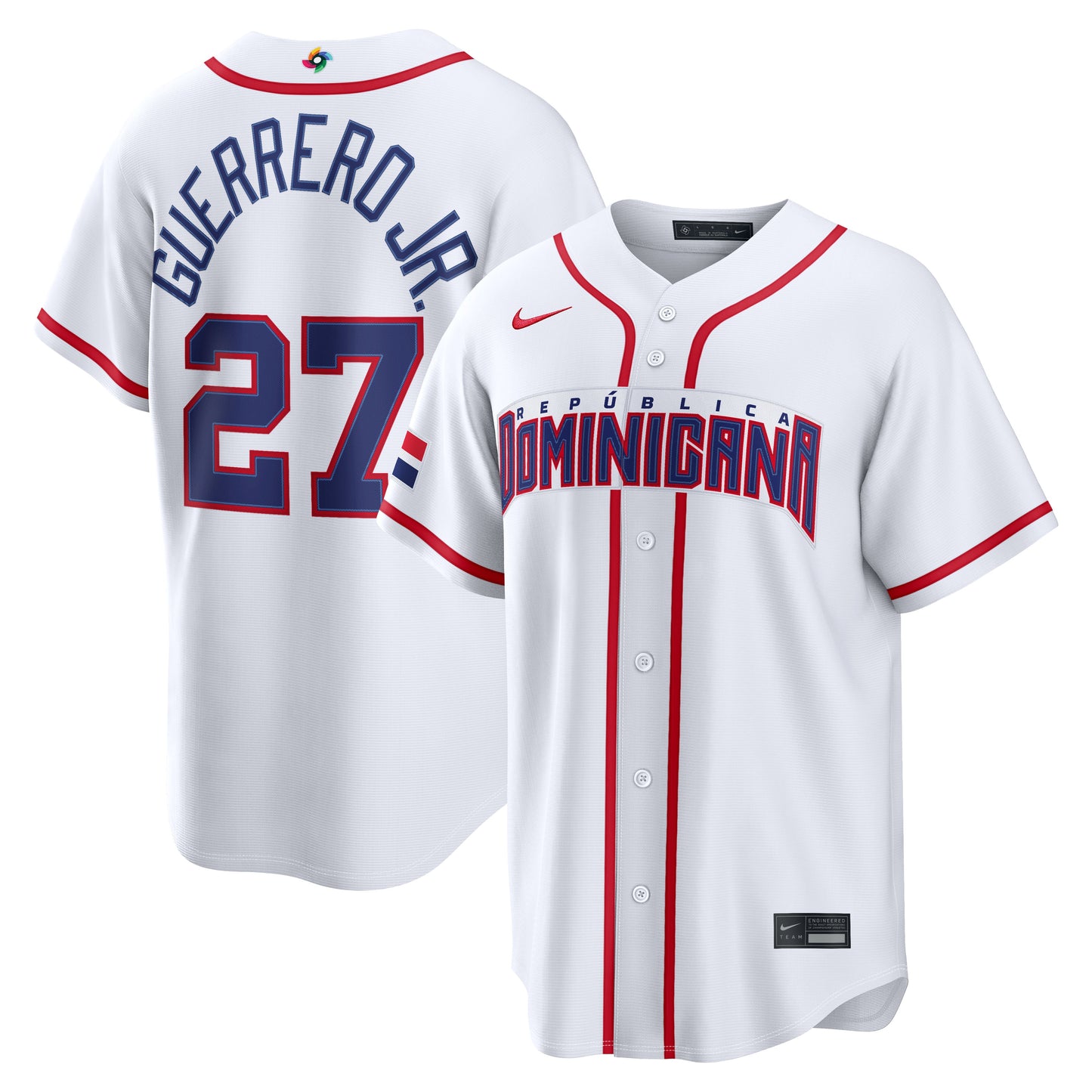 Men's Dominican Republic Baseball Vladimir Guerrero Jr. 2026 World Baseball Classic Jersey