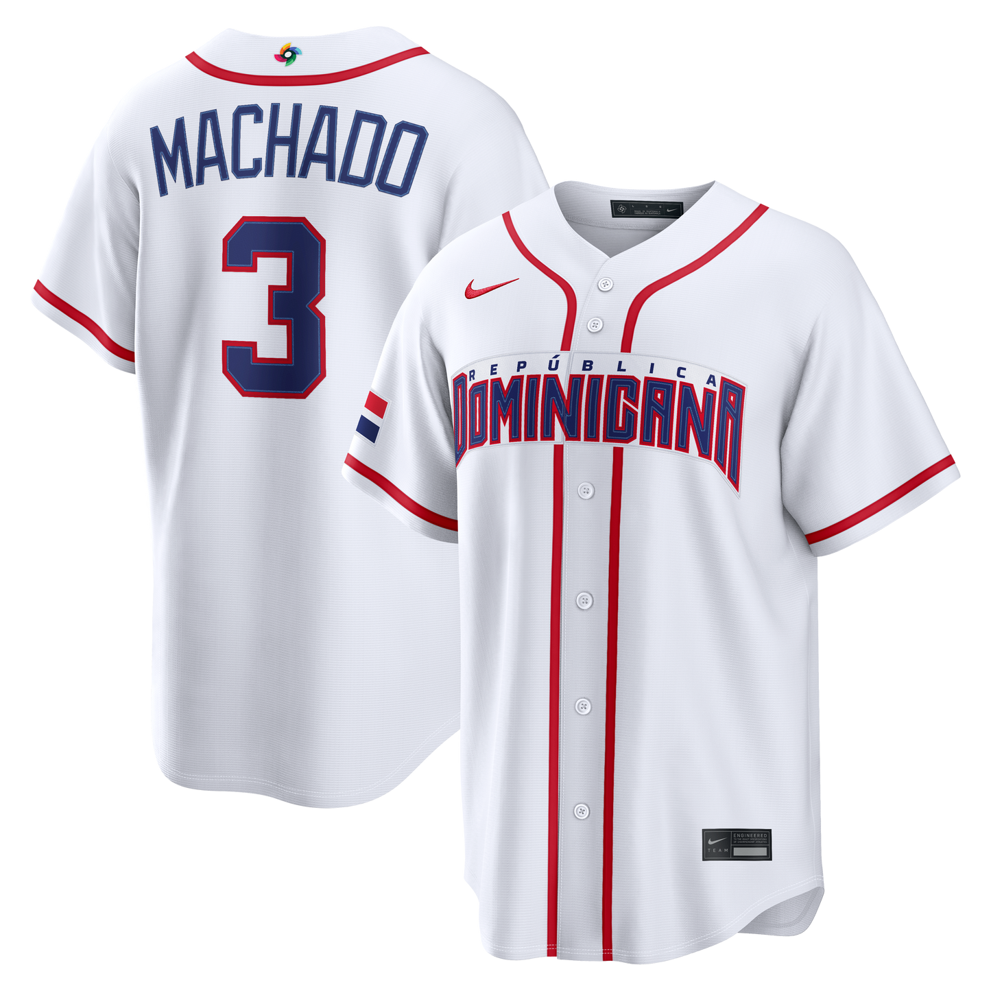 Men's Manny Machado Dominican Republic 2026 World Baseball Classic  Jersey