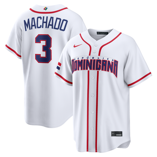 Men's Manny Machado Dominican Republic 2026 World Baseball Classic  Jersey