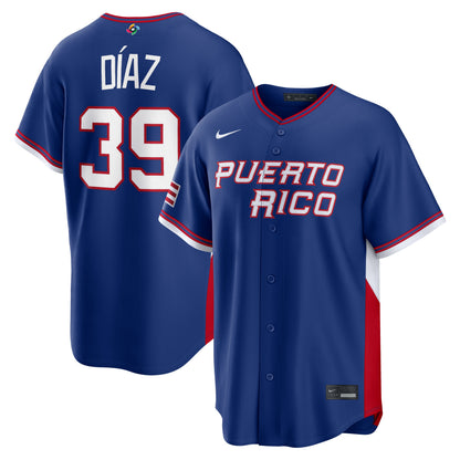 Men's Edwin Díaz Puerto Rico Baseball 2026 World Baseball Classic Jersey