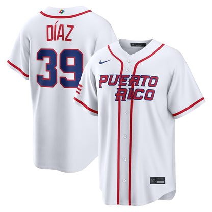 Men's Edwin Díaz Puerto Rico Baseball 2026 World Baseball Classic Jersey