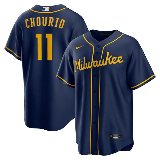 Men's Milwaukee Brewers Jackson Chourio Player Jersey