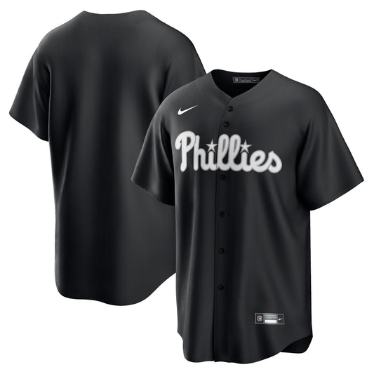 Men's Philadelphia Phillies Black Lights Out Replica Jersey