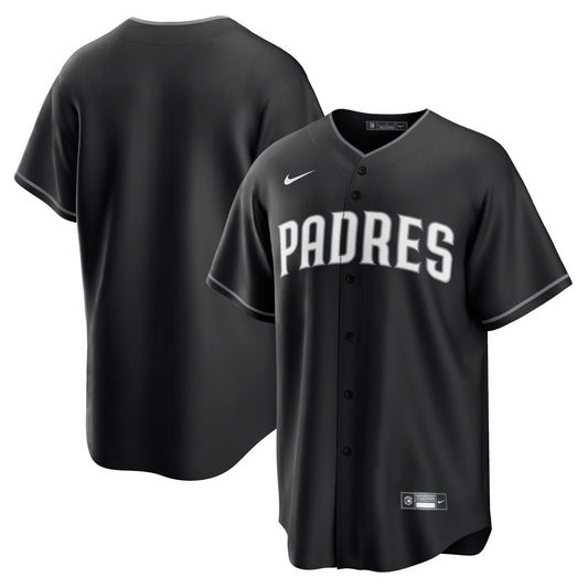 Men's San Diego Padres Black Lights Out Replica Jersey
